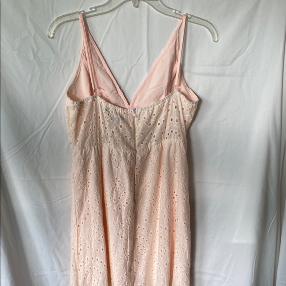 Simplee Blush Peach Eyelet Dress - Picture 6 of 7
